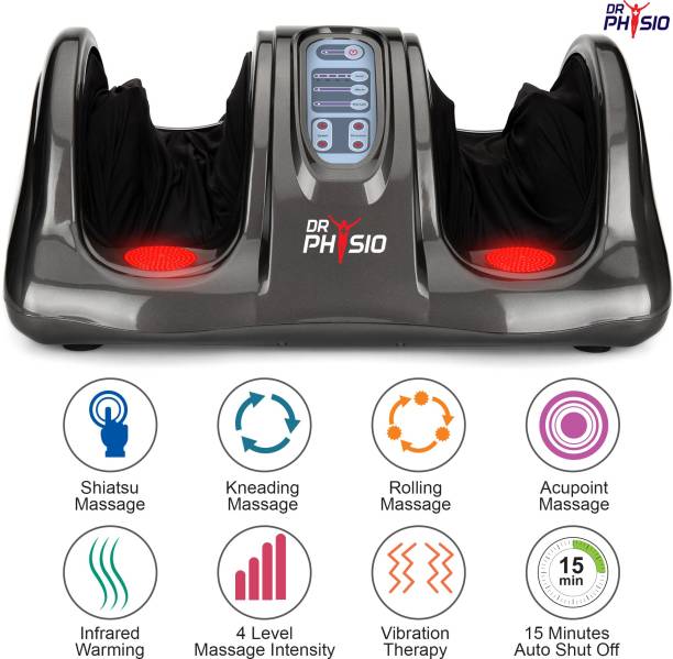 DR PHYSIO (USA) 1024 Body Pains Relief Massager Machine Massage Machine Powerful Electric Massagers Foot Calf With Heat Vibration For Men and Women Relaxation Massager