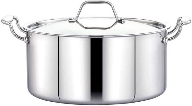 Maxima Triply Stainless steel Sauce pot cook & serve 3.1 L Pot 20 cm diameter 3.1 L capacity with Lid
