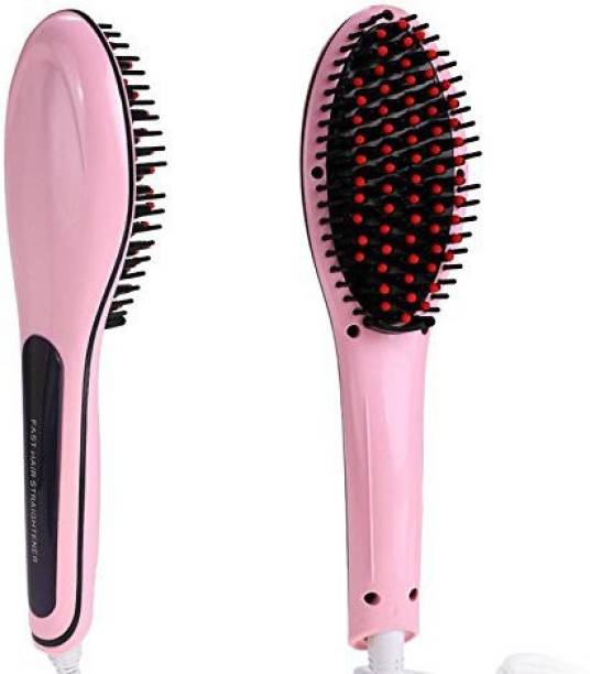 DPISZONE Fast Hair Straightener Massager Brush with Lcd Screen for Temperature, Easy to Use, Portable & Compact ORIGINAL STRAIGHTENING CERAMIC BRUSH Hair Straightener Brush Beauty Styling Automatic Control Brush Fast Hair Straightener Massager Brush with Lcd Screen for Temperature, Easy to Use, Portable & CompactBeauty Styling Automatic Control Brush Straightener Hair Straightener Hair Straightener Brush