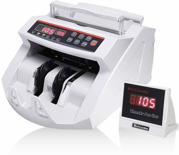 VMS Essentials Currency, Money Counting Machine with UV, MG Counterfeit Bill Detection, Worldwide Bill Counting Machine with External Display (CCM01) Note Counting Machine