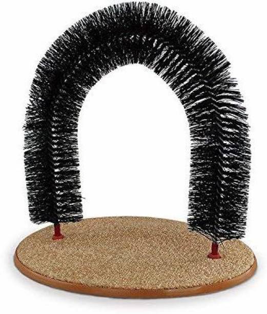 Foodie Puppies Cat Perch Scratcher Pet Toy Arch Self-Groomer and Massager Catnip Cat Grooming (Arch) Plastic Tough Toy For Cat