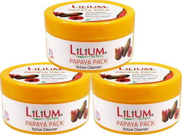 LILIUM Lilium Papaya Active Cleanser Pack 100ml Pack of 3