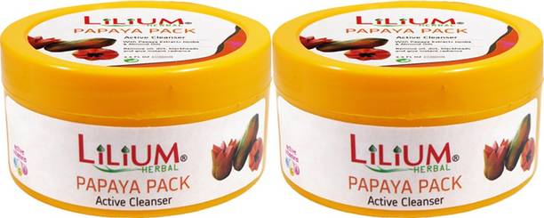 LILIUM Papaya Active Cleanser Pack 100ml Pack of 2