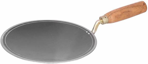 LooksGood लकड़ी का हैंडल तवा तवा 20 cm डायमीटर