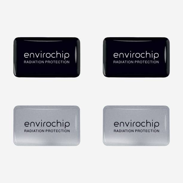 Envirochip - Radiation Protection Chip for Mobile Phone (Family Pack) Black & Silver Colour Anti-Radiation Chip
