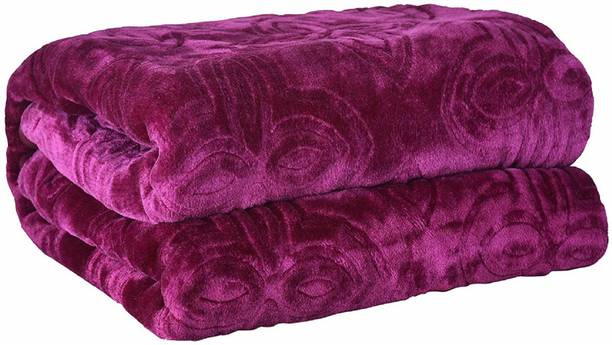 AUBORON Self Design Double Mink Blanket for  Heavy Winter