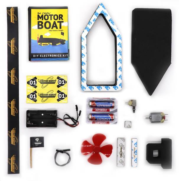 Be Cre8v 12in1MotorBoatfoam Educational Electronic Hobby Kit