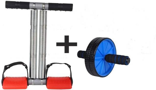 Oddish DSTTR-AB Tummy Trimmer- Double Spring Tummy Trimmer- Ab Roller Abdominal Exercise एब व्यायाम करने वाला