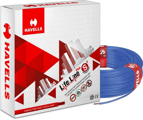 HAVELLS HRFR PVC 1 sq/mm Blue 90 m Wire