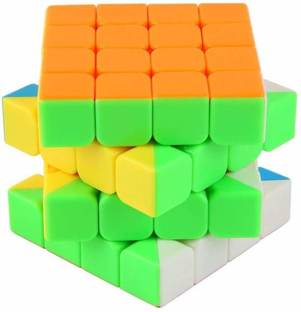 Authfort 4x4x4 Stickerless Magic Rubick Cube with Adjustable Tightness CB30