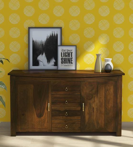 furnitureshri Side board Hall furniture Solid Wood Free...