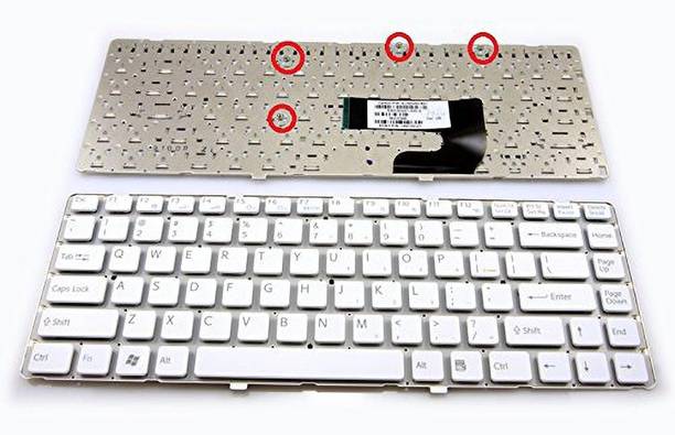 SellZone Laptop Keyboard For VGN NW VGN NW130J VGN NW26M White Internal Laptop-size Laptop Keyboard Compatible with Desktop, Laptop, Mac