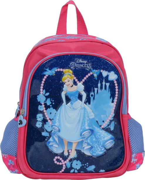 Disney Princess School Backpack Floral 12" Medium Bag Pink girls Book Bag