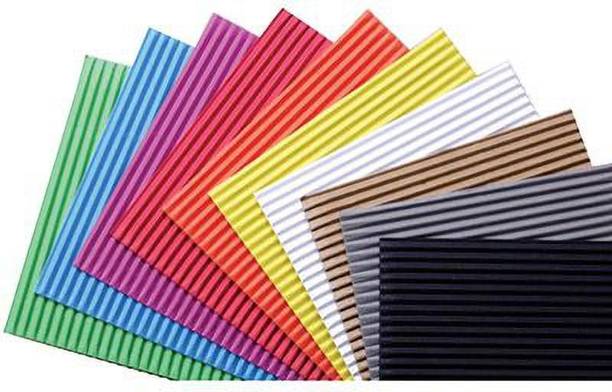 Offimart Craft Paper Sheets for Scrapbook Unruled A4 120 gsm Coloured Paper