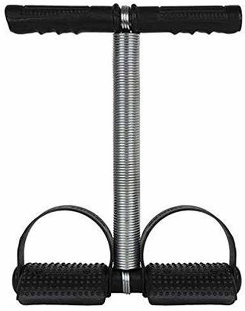 Best-Quality-Hub Tummy Trimmer Single Spring Exerciser Fat Burner for Men & Women (Black) Ab Exerciser