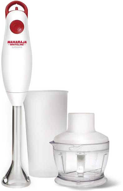MAHARAJA WHITELINE 130 W White, Red Hand Blender