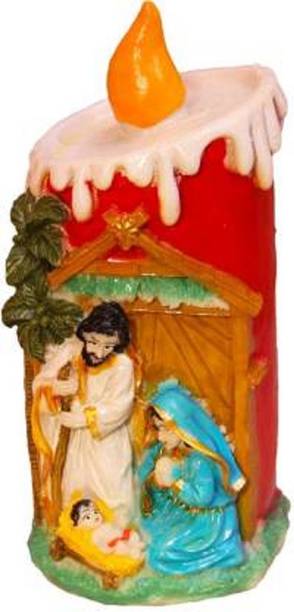 Delhi Gift House Holy Mother Mary, Mother of Jesus Decorative Showpiece Statue Assembled 14 cm Pack of 1