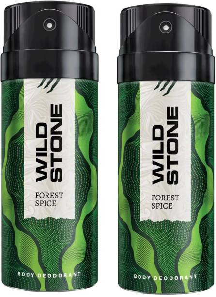 Wild Stone FOREST SPICE - 02 (150ml) each Deodorant Spray  -  For Men