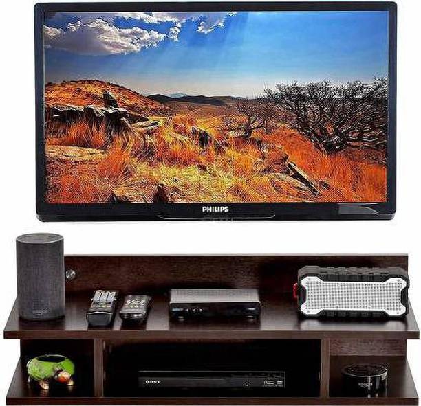 ANTIQUE MART TV Setup Box & Remote Stand Wooden Wall Shelf Wooden Wall Shelf