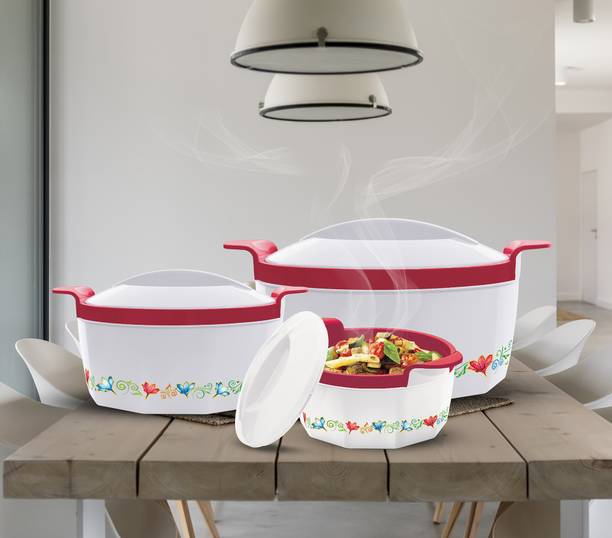 MILTON Elegance Pack of 3 Thermoware Casserole Set