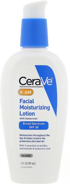 CeraVe AM Facial Moisturizing Lotion With Sunscreen Oil...