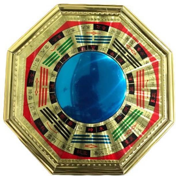 Ryme Vastu / Feng Shui Convex Pakua/ Bagua Mirror 6 Inches Decorative Showpiece  -  15.24 cm
