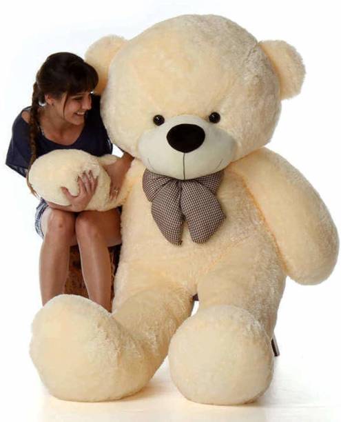 Mowgli Loveable HUGABLE Soft Giant Life Size , Long Huge Teddy Bear(Best for Someone Special) cream  - 152 cm