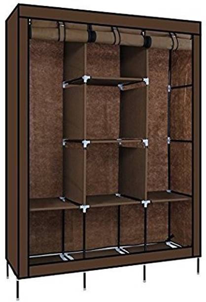 vipash 6+2 Organizer Wardrobe for Cloth Carbon Steel Collapsible Wardrobe