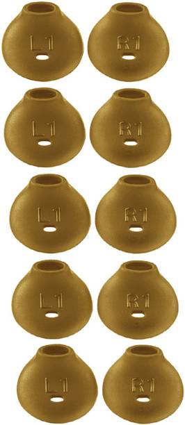 Everything4u 10 Pcs (5 Pair) for level u ear buds gold,buds In The Ear Headphone Cushion