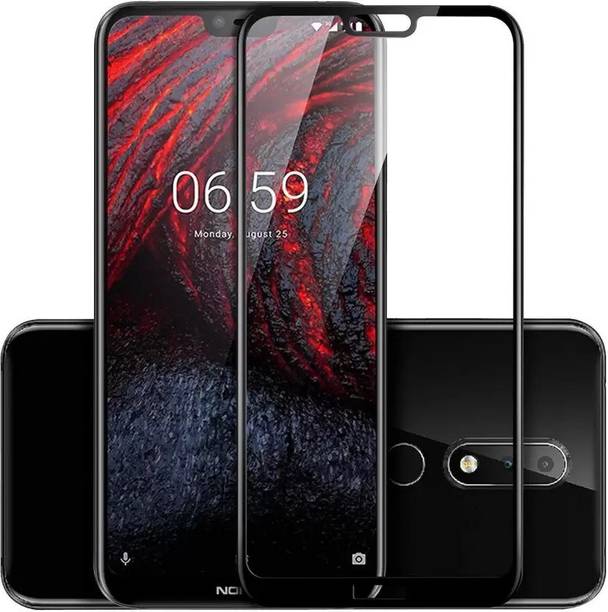 Dolphin Edge To Edge Tempered Glass for Nokia 6.1 Plus / Nokia X6 shock proof glass