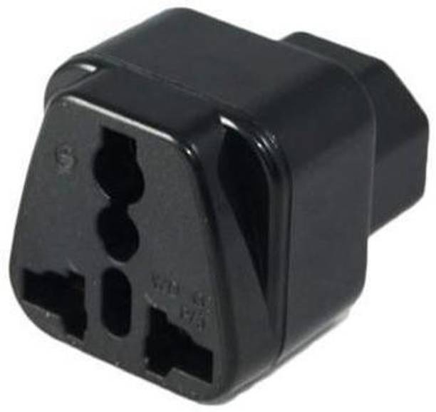 techut IEC C14 to Universal Female AU US UK EU C13 &1 (2in1) Adapter Power Plug/Socket Worldwide Adaptor