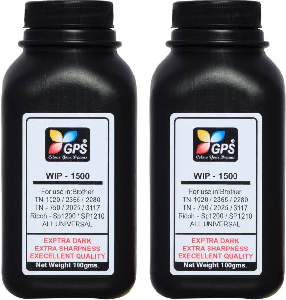GPS_Colour Your Dreams Universal Mono Black Laser Refill Toner Powder For Brother TN 2365 Brother HL-L2321,L2365,L2380,L2360,DCP-L2520,MFC-L2703 2130 2220 2240 2250 2890 2990 7057 7060 7290 7460 7470 7860 7360 7055 Black Black Ink Toner Powder