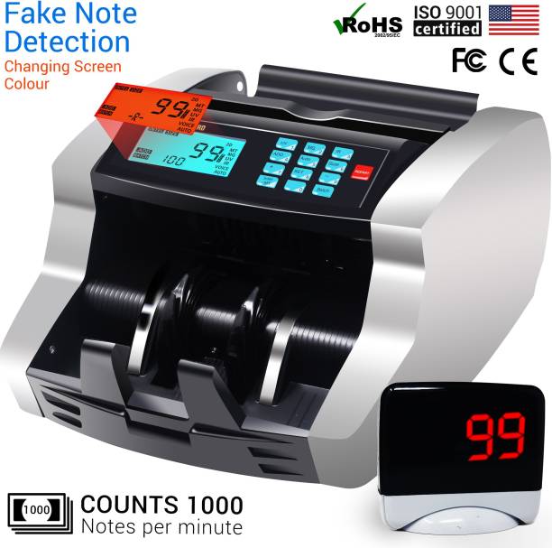 Goldstandard (USA) Portable LCD Digital Electronic Money Counter Currency Counting Machines with Automatic Fake Note Detection For Old New Foreign Cash Bank Note Counting Machine