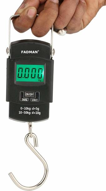 फैडमैन 50 kg Hook Type Digital Led Screen Portable Luggage Type-07 FD-07 वेइंग स्केल