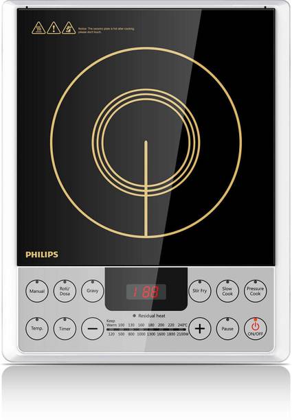 PHILIPS 2100 W Induction Cooktop Push Button