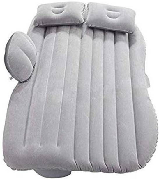 SEASPIRIT Car Inflatable Bed with 3 Separate Compression Sacks, 2 Pillows,Puncture Kit & Powerful Pump(Silver color) Soflin Car Bed Mattress with Two Air Pillows, Car Air Pump and Repair Kit Car Inflatable Bed