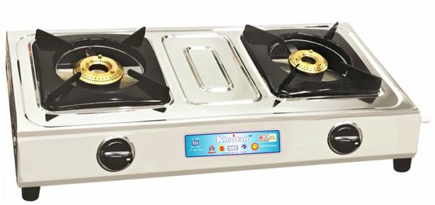 Khaitan 2 Burner ALFA Stainless Steel Manual Gas Stove