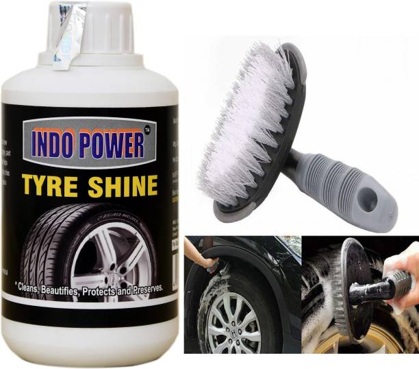 INDOPOWER LC848-TYRE SHINER 250ml.+All Tyre Cleaning Brush
 1 pic . BAALCC850 Vehicle Interior Cleaner