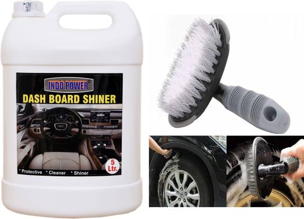 INDOPOWER LC846-DASHBOARD SHINER 5ltr.+All Tyre Cleaning Brush
 1 pic . BAALCC848 Vehicle Interior Cleaner