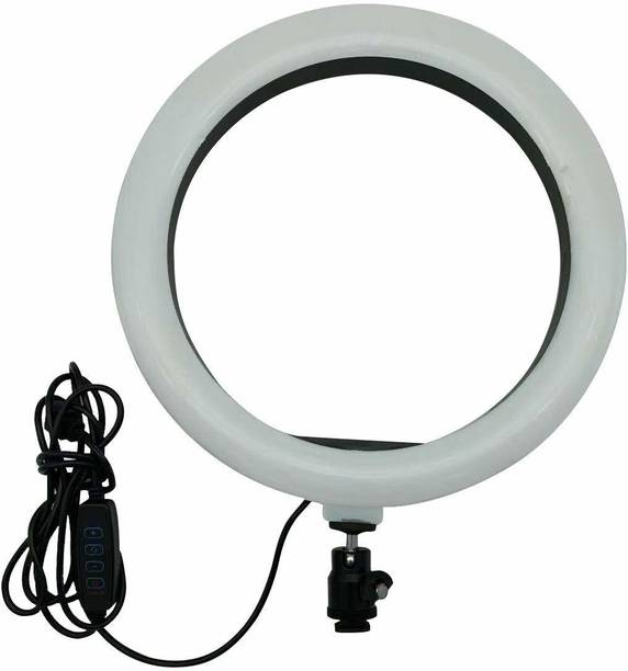 TECHKART 10 Inch Selfie Ring Light is with 3 Light Modes & 10 Adjustable Brightness for Your Choose for Camera | Smartphone|YouTube Video| TikTok |Studio Light with Phone Holder Ring Flash