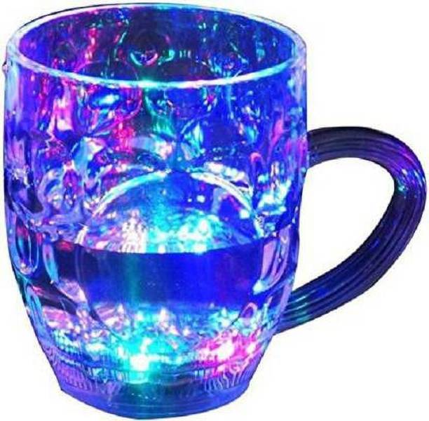 Easy Way Magic Color Cup with LED Flashing Light Crystal (250 ml) क्रिस्टल मग