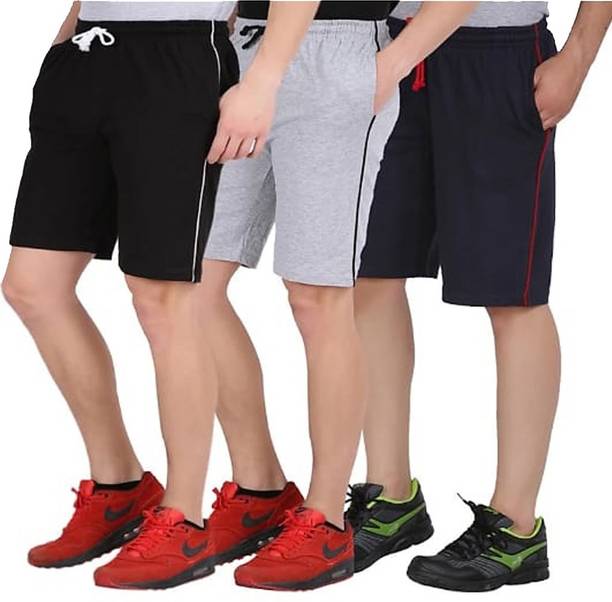 NAUGHTY MEN Solid Men Multicolor Casual Shorts