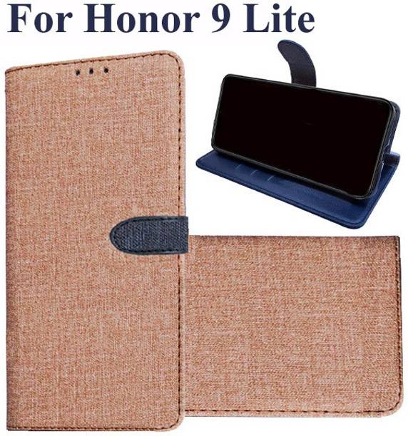 Manobal Flip Cover for Honor 9 Lite