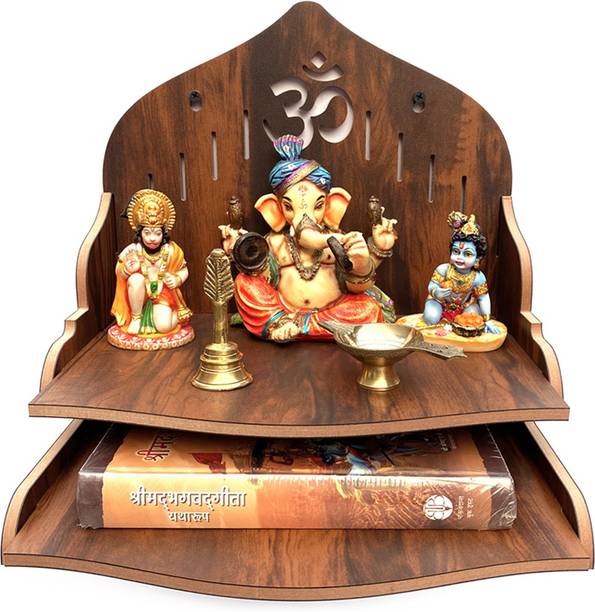 7CR Geeta Pooja Temple (WB) Wooden Wall Shelf