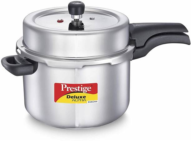Prestige Svachh Deluxe Alpha 8 L Outer Lid Induction Bottom Pressure Cooker