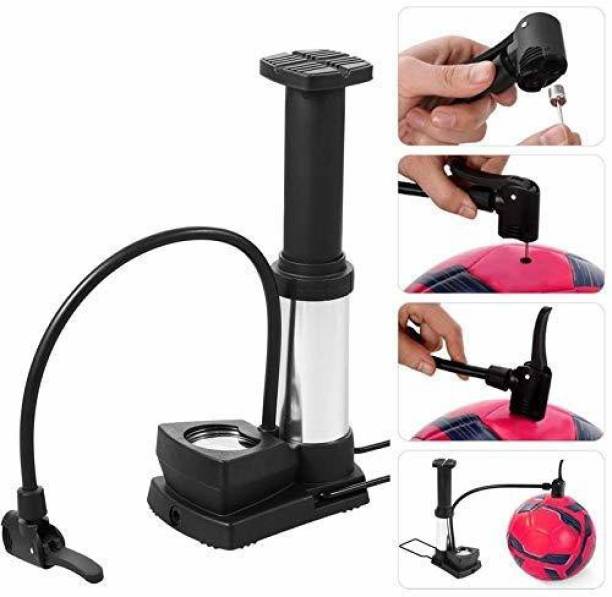 Upsham Foot Activated Floor Pump with Gauge Cycle Air Pump Mini Portable(80PSI) Ball, Car, Bicycle, Motorcycle, Football Pump, Volleyball Pump, Handball Pump, Basketball Pump, Balloon Pump