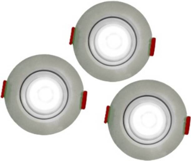 D मॉक D’Mak™ LED Ceiling COB Spot Light - 3 Watt - SQUARE - White (6500K), Pack of 3 सीलिंग लाइट  सीलिंग लैंप