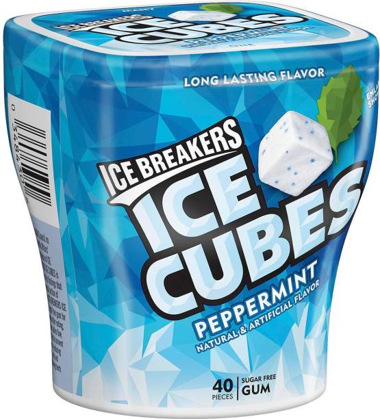 Icebreakers Ice Cubes Sugar-Free Chewing Gum, 40 pieces, Peppermint Peppermint Chewing Gum
