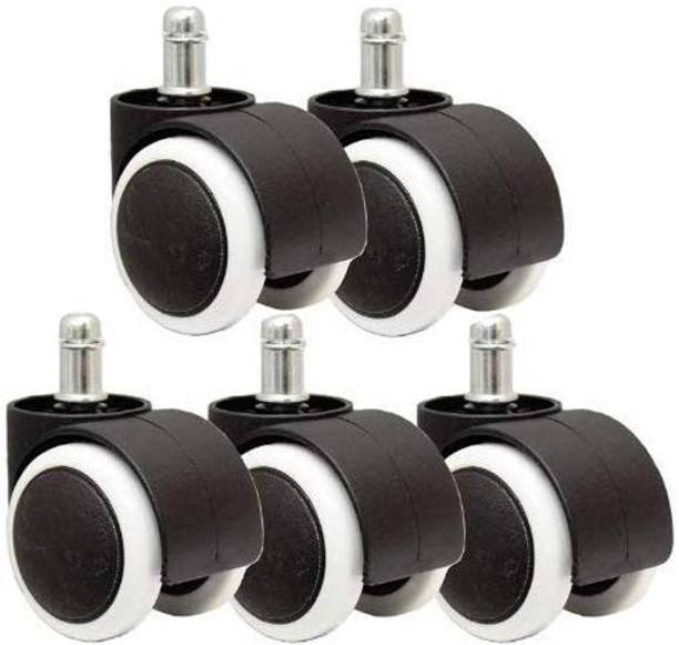 London Paree Chair Wheel Castor Pin Type / Furniture wheel Revolving Chair Wheel White-06 Appliance Furniture Caster
