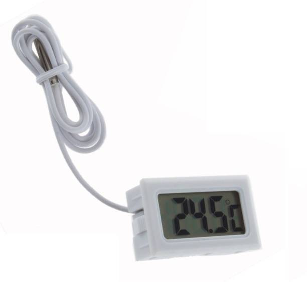 ONEX Digital Thermometer Temperature Sensor Fridge Freezer Thermometer (White) Thermometer with Fork Kitchen Thermometer
